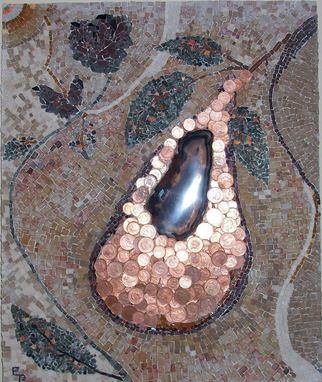 Elena Pataky: 'Desire', 2013 Mosaic, Abstract. Artist Description:  antic marble, coin, smalti ...