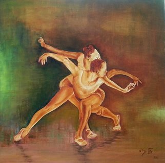 Eli Gross: 'Emotion in Motion', 2014 Oil Painting, Dance. 