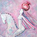 female on horse By Elisaveta Sivas