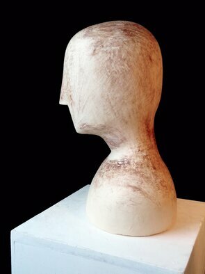 Elisaveta Sivas: 'we have no individual soul', 2024 Clay Sculpture, Conceptual. This is a sculpture from my series of clay sculpture CREATOR A- I(c) CREATOR I
