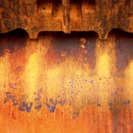 Ellen Spijkstra: '41', 2002 Color Photograph, Marine. Artist Description: Detail of an anchor. Bright yellow and orange colors. Laminated with a clear, semi- matt, UV protection layer. ...