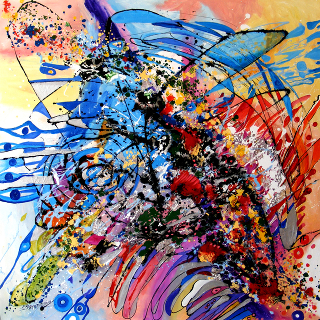 Elena Bissinger  'Ploaie De Vara Abstract By E Bissinger', created in 2013, Original Computer Art.
