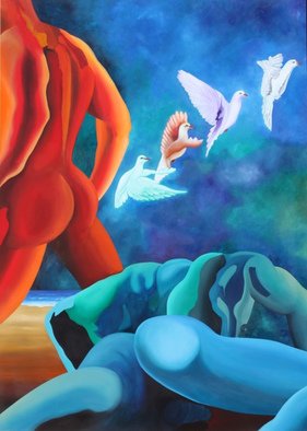 Emanuel Aguiar: 'cristiano ronaldo concentraÇÃo', 2017 Oil Painting, Surrealism. 