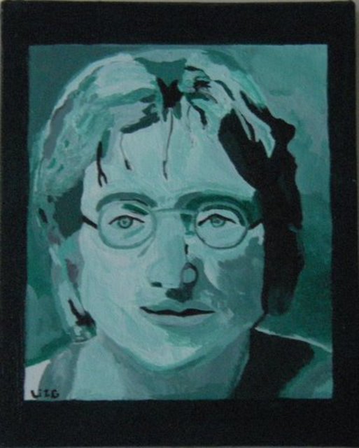 Elizabeth Griffith  'John Lennon', created in 2007, Original Drawing Pen.