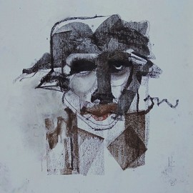 Emilio Merlina: 'Semper Fidelis', 2012 Charcoal Drawing, Fantasy. Artist Description:  charcoal on canvas ...