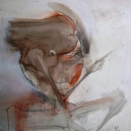 Emilio Merlina: 'a brownie in my brain', 2007 Charcoal Drawing, Inspirational. Artist Description:  charcoal and acrylic on canvas ...