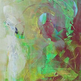Emilio Merlina: 'a fallen Angel as friend', 2015 Oil Painting, Fantasy. Artist Description:       on canvas      ...