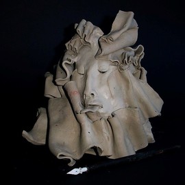 Emilio Merlina: 'a strange email in the web', 2009 Mixed Media Sculpture, Inspirational. Artist Description:  terracotta ...