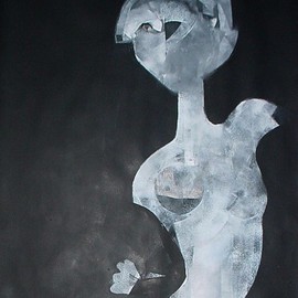 Emilio Merlina: 'a strange night', 2009 Acrylic Painting, Inspirational. Artist Description:  acrylic on paper ...