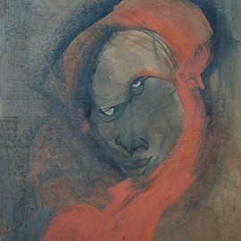 Emilio Merlina: 'as a tear', 2012 Charcoal Drawing, Fantasy. Artist Description:  on mediodensit ...