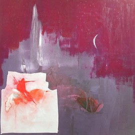 Emilio Merlina: 'back home', 2016 Oil Painting, Fantasy. Artist Description:          on canvas , evolution of existing works                                              ...