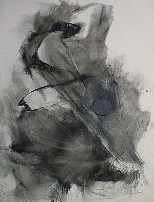 Emilio Merlina: 'back into the black hole', 2009 Mixed Media, Representational.  acrylic and charcoal on canvas ...