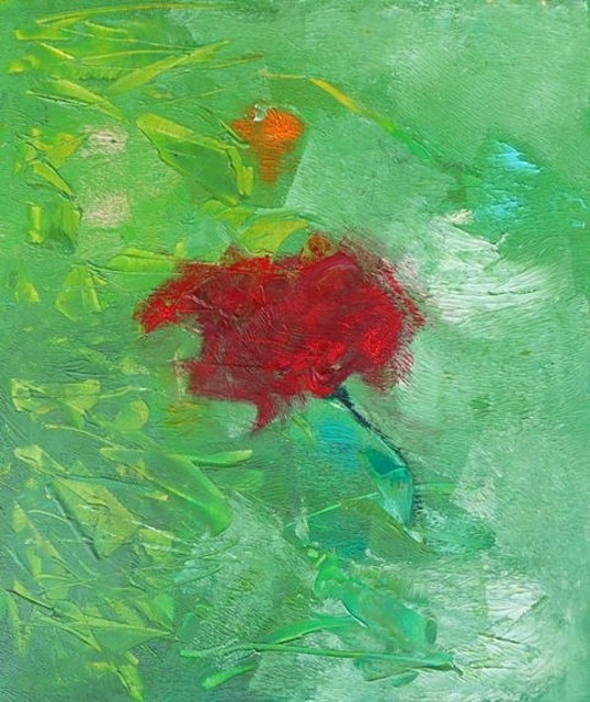 Emilio Merlina  'Because Of A Red Rose', created in 2017, Original Optic.