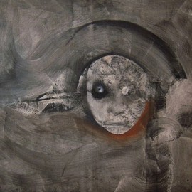 Emilio Merlina: 'black wind', 2012 Charcoal Drawing, Fantasy. Artist Description:  on canvas ...