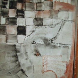 Emilio Merlina: 'checkmate maybe', 2006 Charcoal Drawing, Inspirational. Artist Description:  charcoal on canvas ...