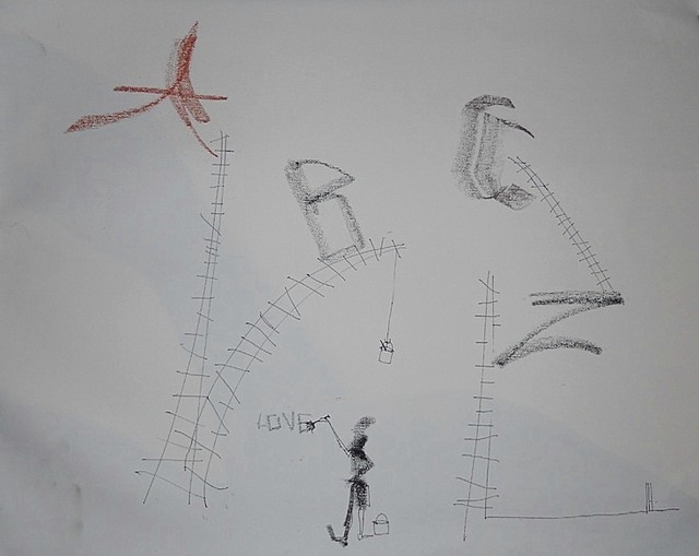Emilio Merlina  'Drawing The Words', created in 2011, Original Optic.