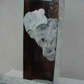 Emilio Merlina: 'flash back', 2004 Mixed Media Sculpture, Inspirational. Artist Description: terracotta and old stove tubes...