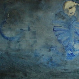 Emilio Merlina: 'for a full moon night', 2010 Oil Painting, Representational. Artist Description:  oil on canvas ...