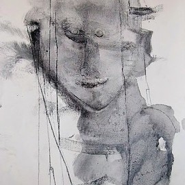Emilio Merlina: 'free trade area', 2007 Charcoal Drawing, Inspirational. Artist Description:  charcoal on canvas ...