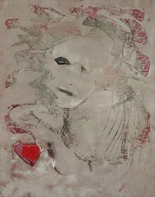 Artist Emilio Merlina. 'Give My Heart Back To Me' Artwork Image, Created in 2017, Original Optic. #art #artist