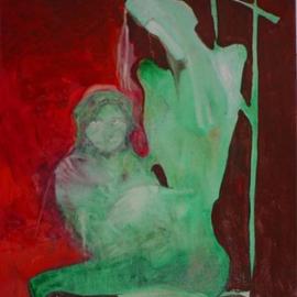 Emilio Merlina: 'helping', 1994 Oil Painting, Inspirational. Artist Description: oil on canvas...