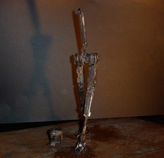 Emilio Merlina: 'i am not sure it was just a robot', 2009 Mixed Media Sculpture, Inspirational.  fixed on a copper panel of 70 x 50 cm ...