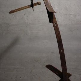 Emilio Merlina: 'i surrender', 2003 Mixed Media Sculpture, Inspirational. Artist Description: rusty iron sculpture...
