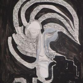 Emilio Merlina: 'is anybody jumping in to my brain', 2004 Other Drawing, Inspirational. Artist Description: charcoal and acrylic on paper...