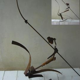 Emilio Merlina: 'knight errant', 2004 Mixed Media Sculpture, Inspirational. Artist Description: rusty iron sculpture...