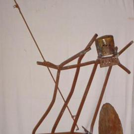 Emilio Merlina: 'last gate', 2002 Mixed Media Sculpture, Inspirational. Artist Description: rusty iron sculpture...