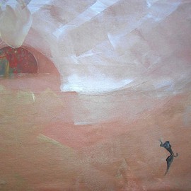 Emilio Merlina: 'leaving the planet 1', 2014 Acrylic Painting, Fantasy. 