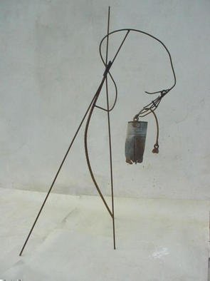 Emilio Merlina: 'looking for some water', 2003 Mixed Media Sculpture, Inspirational. rusty iron sculpture...