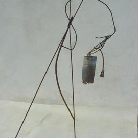 Emilio Merlina: 'looking for some water', 2003 Mixed Media Sculpture, Inspirational. Artist Description: rusty iron sculpture...