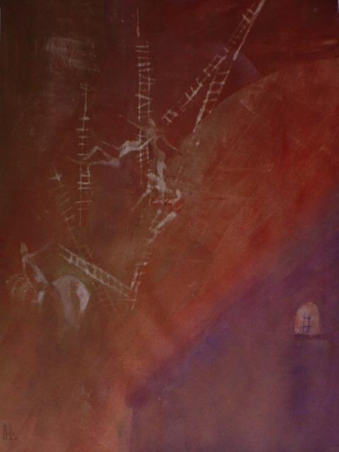 Artist Emilio Merlina. 'Moon Restorers' Artwork Image, Created in 2004, Original Optic. #art #artist