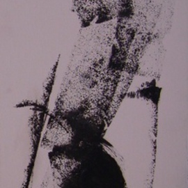 Emilio Merlina: 'night fighter', 2006 Oil Painting, Inspirational. Artist Description:  oil on cardboard ...
