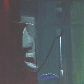 Emilio Merlina: 'nightfall', 1987 Oil Painting, Inspirational. Artist Description: oil on canvas...