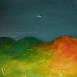 Emilio Merlina: 'on the hills', 2011 Oil Painting, Fantasy. Artist Description:  oil on canvas    ...
