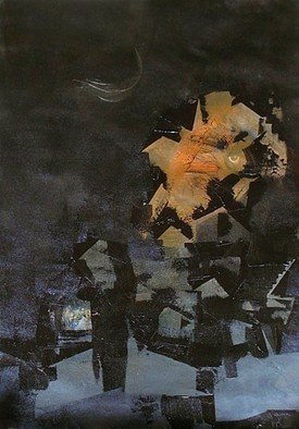 Emilio Merlina: 'open city', 2018 Oil Painting, Fantasy. canvas...