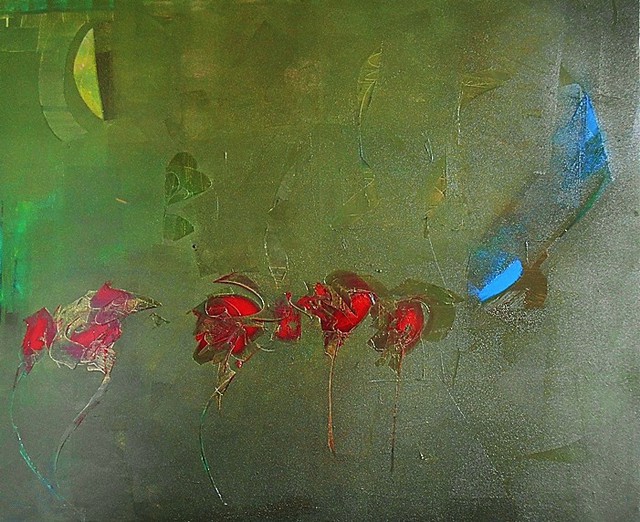 Emilio Merlina  'Red Roses', created in 2015, Original Optic.