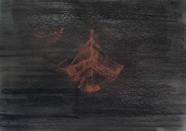 Artist Emilio Merlina. 'Sailing Across The Black Sea Of Tears' Artwork Image, Created in 2007, Original Optic. #art #artist