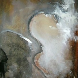 Emilio Merlina: 'save us 06', 2006 Acrylic Painting, Inspirational. Artist Description:  acrylic and charcoal on cardboard ...