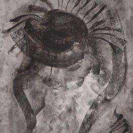 Emilio Merlina: 'soul hunter 2', 2005 Charcoal Drawing, Inspirational. Artist Description: charcoal on canvas...