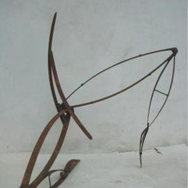 Emilio Merlina: 'still dancing with my soul', 2003 Mixed Media Sculpture, Inspirational. Artist Description: rusty iron sculpture...