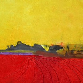 Emilio Merlina: 'the field', 2015 Oil Painting, Fantasy. Artist Description:   on canvas  ...