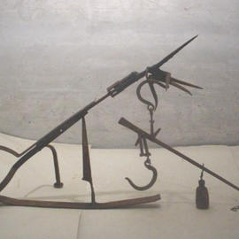 Emilio Merlina: 'the law', 2003 Mixed Media Sculpture, Inspirational. Artist Description: rusty iron sculpture...