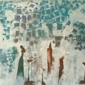 Emilio Merlina: 'the toast', 2016 Acrylic Painting, Fantasy. Artist Description:           on canvas                 ...