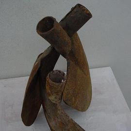 Emilio Merlina: 'the warrior is back', 2005 Mixed Media Sculpture, Inspirational. Artist Description: rusty itron sculpture...