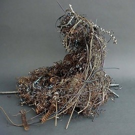 Emilio Merlina: 'tired queen 09', 2009 Mixed Media Sculpture, Inspirational. 