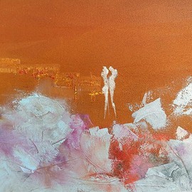 Emilio Merlina: 'water in the desert Detail', 2014 Oil Painting, Fantasy. Artist Description:  on canvas ...
