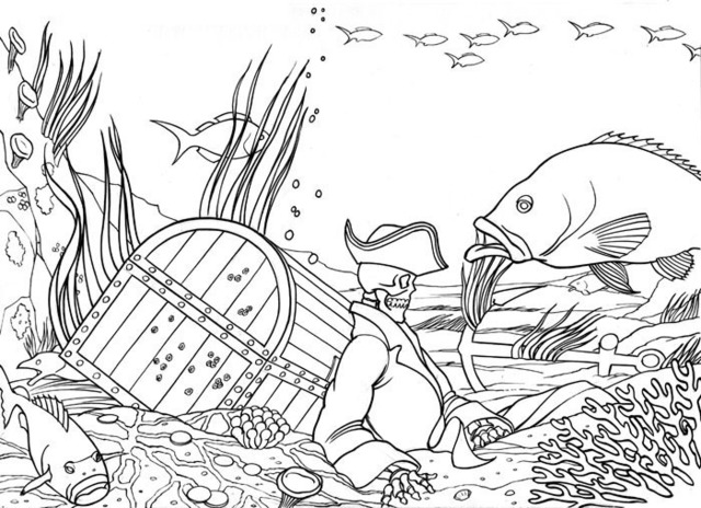Emmett Elvin  'Davy Jones Locker', created in 2008, Original Illustration.